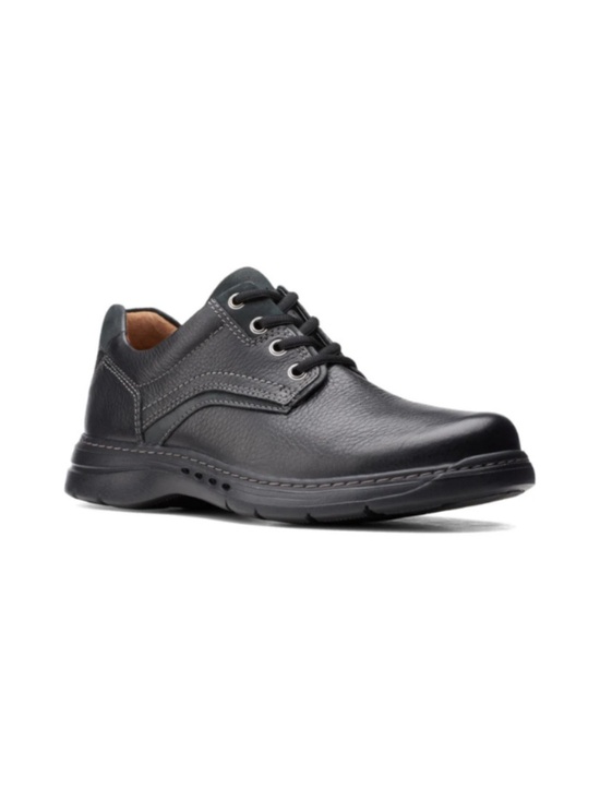 Mens Clarks Brawleypace Oxfords in Black Leather. 26151781 main image 5